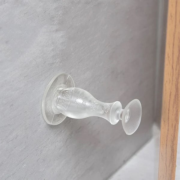 Arrêt de porte anti-collision en silicone transparent