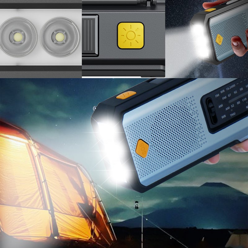 Portable Emergency Radio with Hand-crank Power