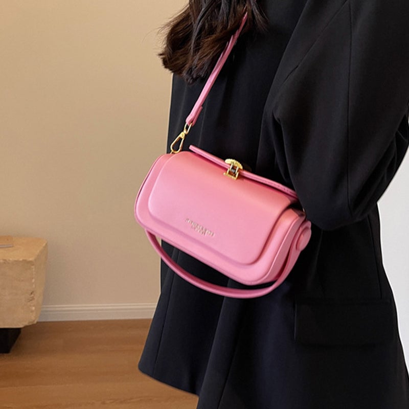 Women's Solid Color Mini Square Shoulder Bag