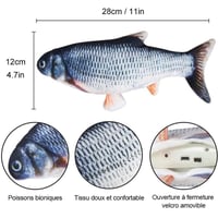 🐟Jouet de Simulation de Poisson pour Chat Charge USB🐟