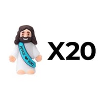 Mini Jesus Figurines With Jesus love You Slogan