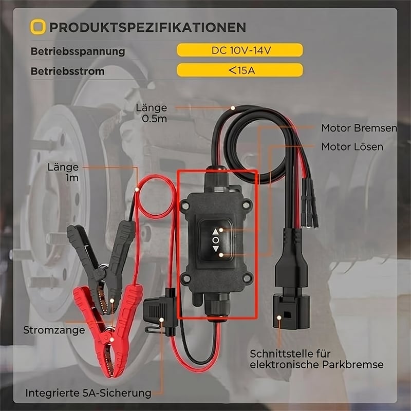 Bremsmotor-Reset-Tool für Fahrzeuge