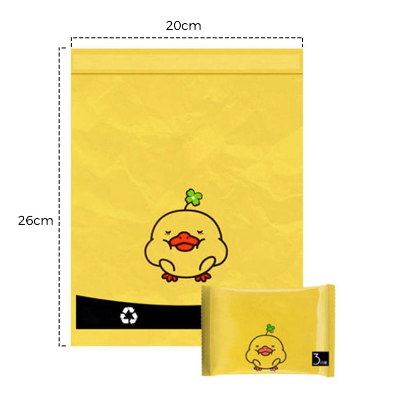 Sale-Cute Duck Portable Garbage Bag