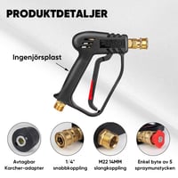 【Sale】Högtryckstvattenspruta Med Munstycken För Biltvätt