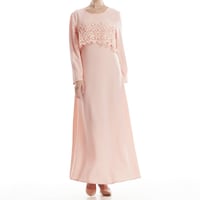 Lace Fake Two Piece Dress