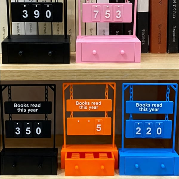 Hanging Book Counter With Numbers