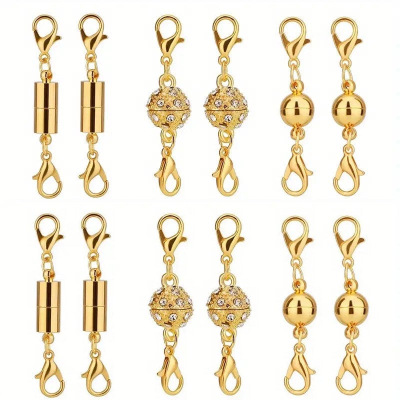 12 Pack Magnetic Necklace Clasps and Closures