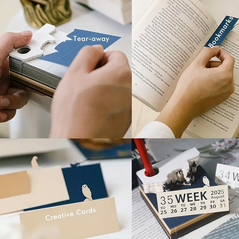 3D-notatblokk Magisk Slott med Lys