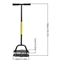 Manual Spring-Loaded Lawn Aerator & Tiller
