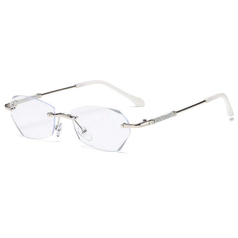 Modische randlose Anti-Blaulicht-Lesebrille