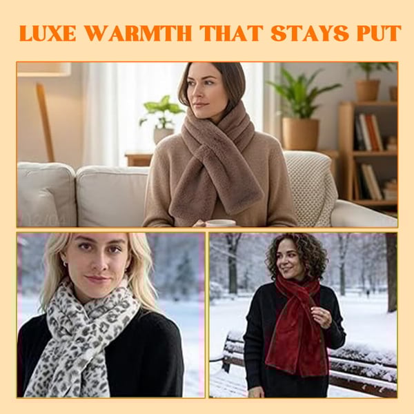 Hidden Zipper Pocket Scarf