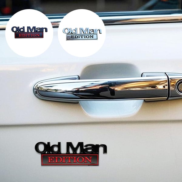 Old Man Edition Car Badge
