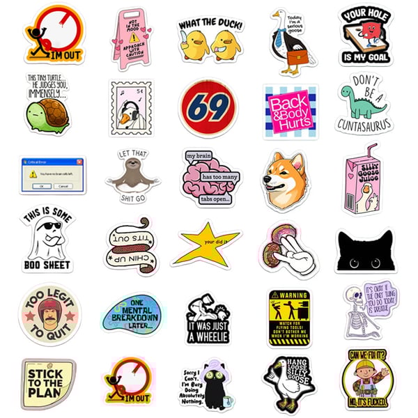 Bestselling Waterproof Doodle Stickers