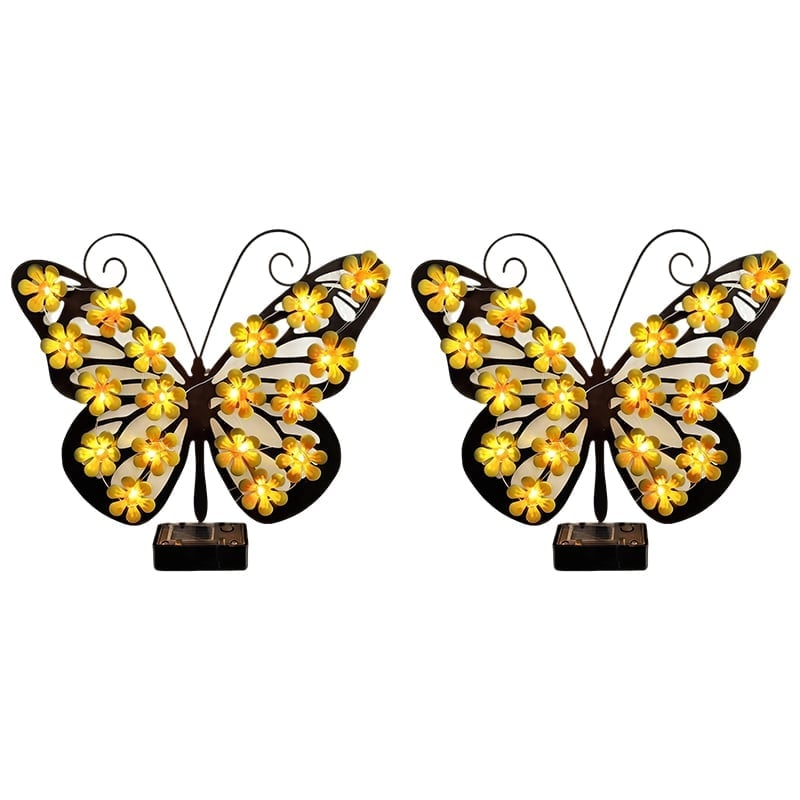 Solar Outdoor Butterfly Decorative Wall Light