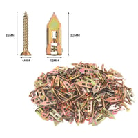 ⛏️Drywall Expansion Anchors + High Strength Zinc Screws Kit (Pack of 100)
