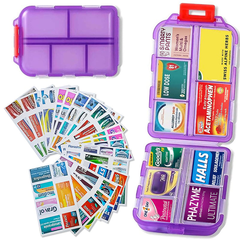Travel Pill Organizer Box -v2