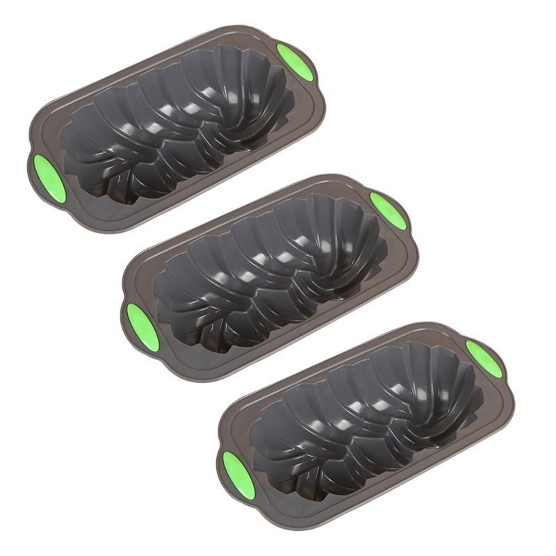 Two-color spiral toast bread silicone mold