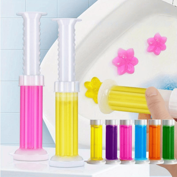 Toilet Bowl Cleaner Flower Gel