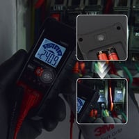 Kompakt digital multimetertester med automatisk genkendelse
