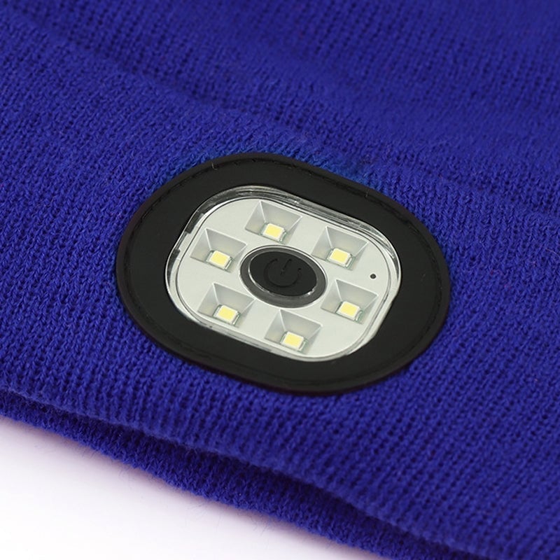 Bluetooth-Mütze mit LED-Licht & abnehmbaren Lautsprechern
