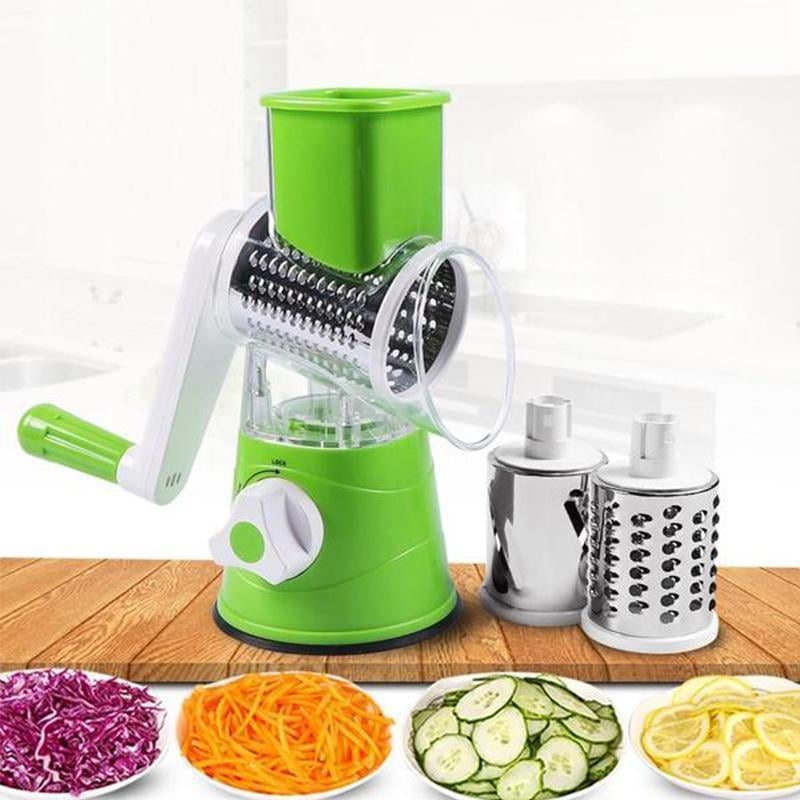 Sale - 3 in 1 Rotary Cheese Grater Vegetable Slicer
