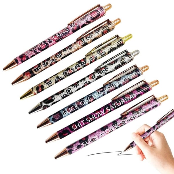 7 PCS Leopard Print Ballpoint Pens