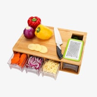 Bamboo and wooden drawer cutting board