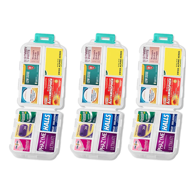 Travel Pill Organizer Box -v2
