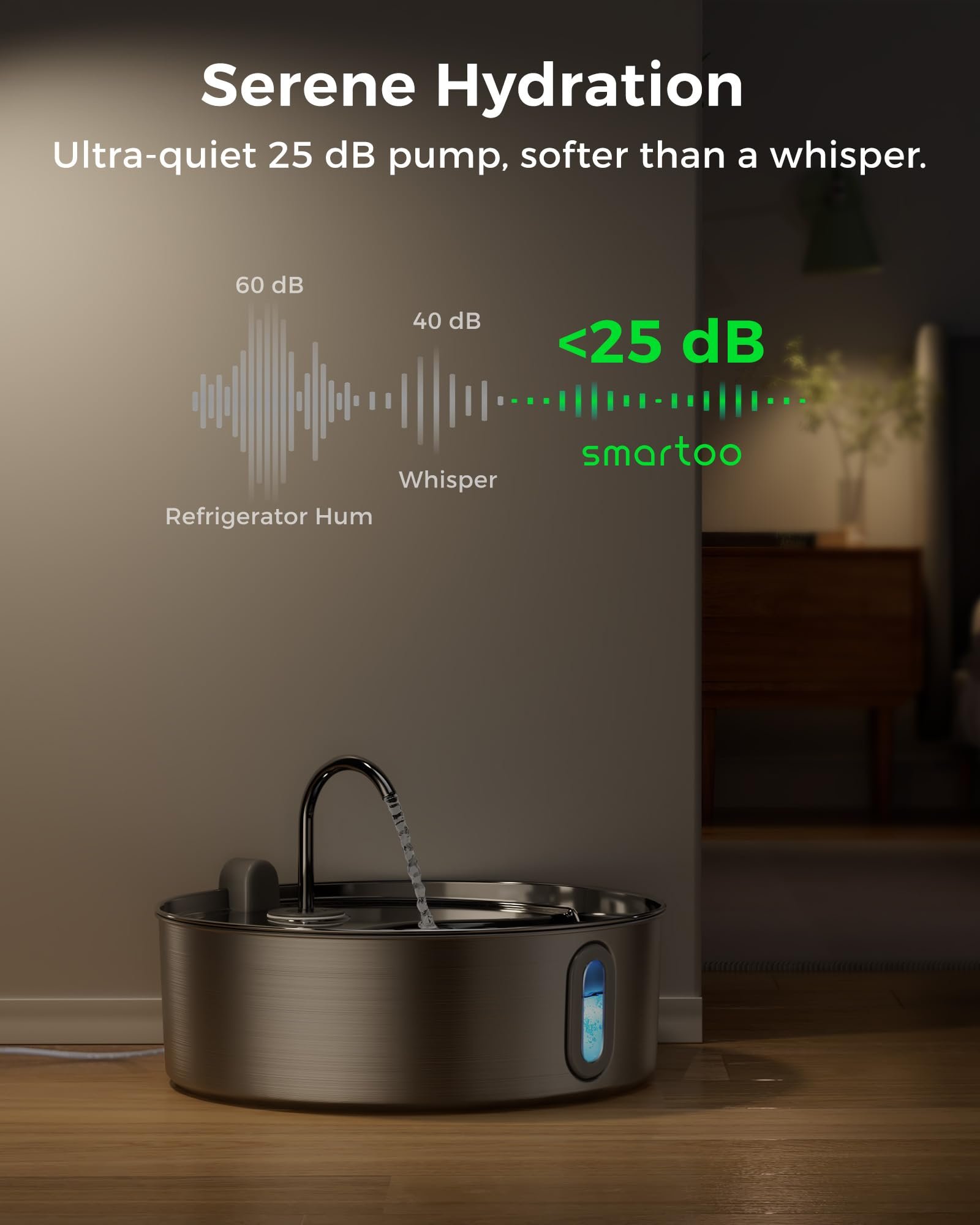 Sakerplus Automatic Dog Water Fountain