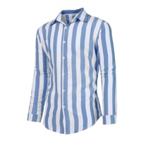 Camicia da uomo a maniche lunghe con bottoni a righe