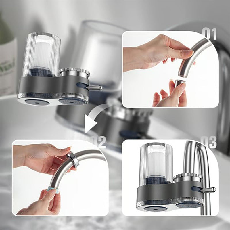 Wasserhahn-Wasserreiniger mit Adaptern