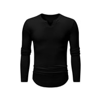 Men's Slim Fit V-Neck Longline Muscle Shirt