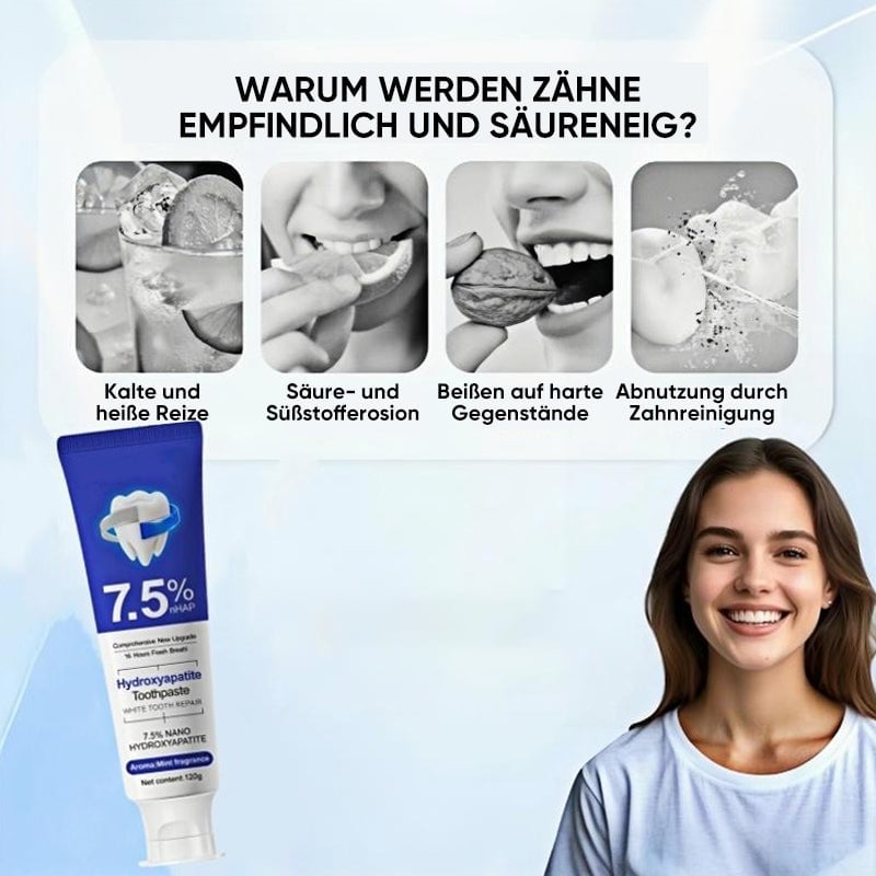 7,5 % Nano-Hydroxylapatit-Zahnpasta