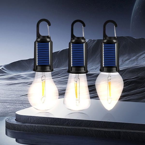 Wasserdichte LED USB wiederaufladbare Solar-Camping-Lampe mit Haken