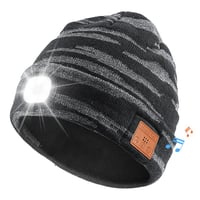 Bluetooth Beanie with LED Light & Removable Speakers