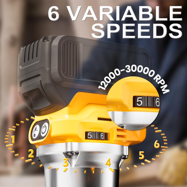 Sakerplus Cordless Compact Router With Battery