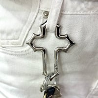Gothic Cross Carabiner Keychain
