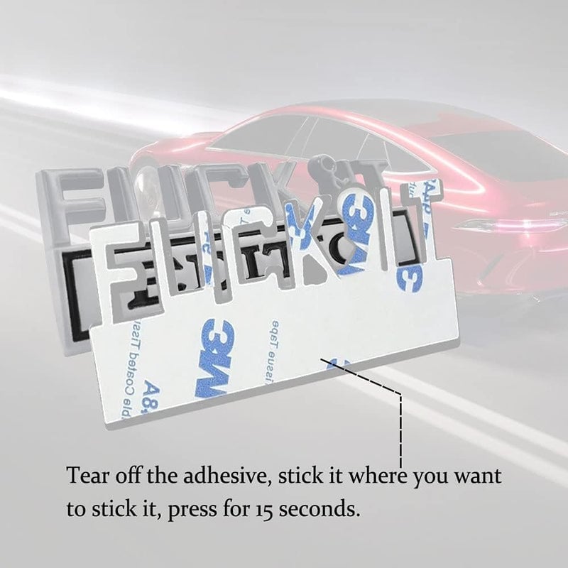 Fuck IT Edition Emblem 3D Sticker Decal