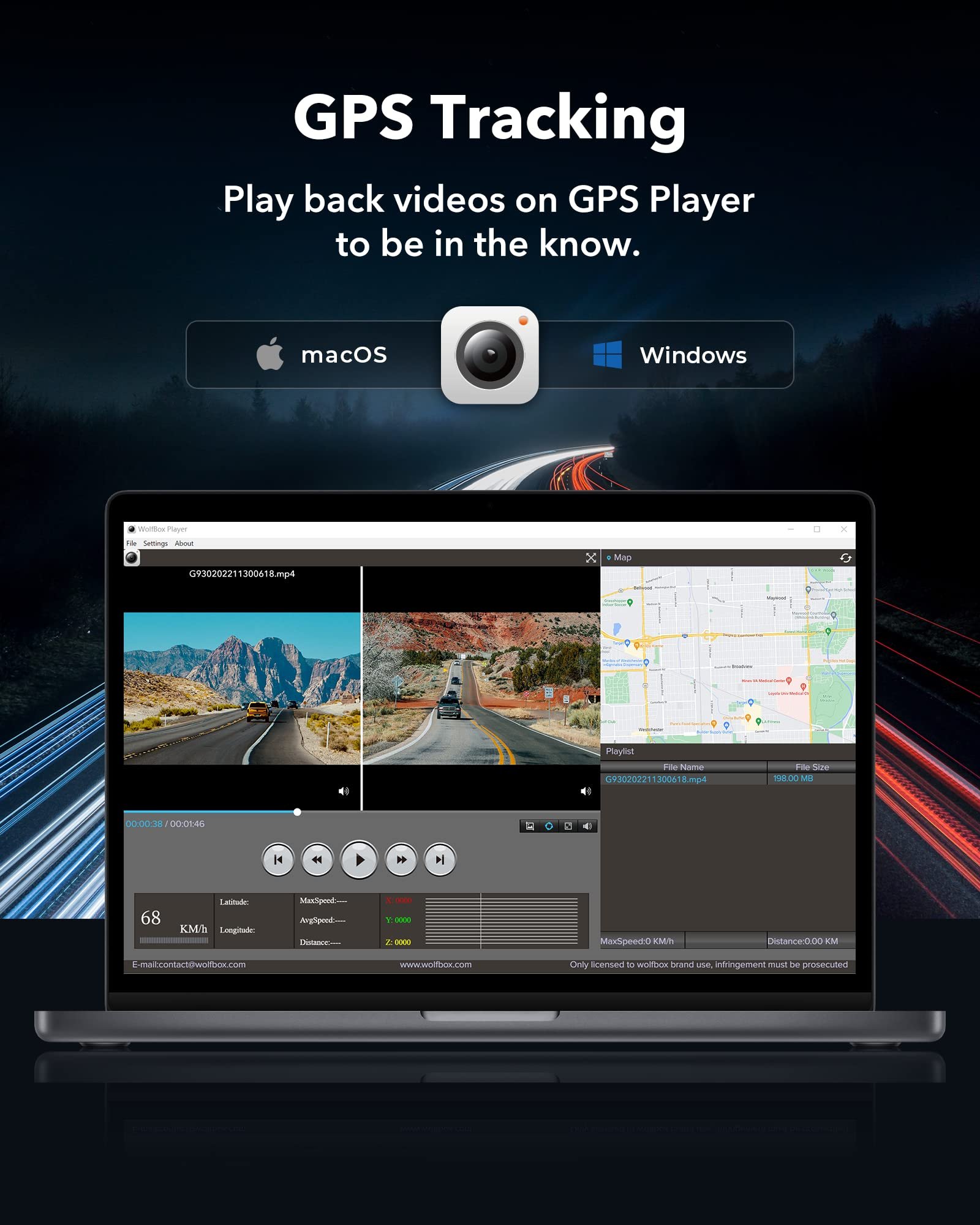 Sakerplus Rear View Mirror Camera