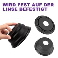Flexible teleskopische Gegenlichtblende für Telefon oder Kamera
