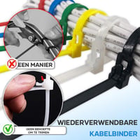 Herbruikbare kabelbinders(100 STUKS)