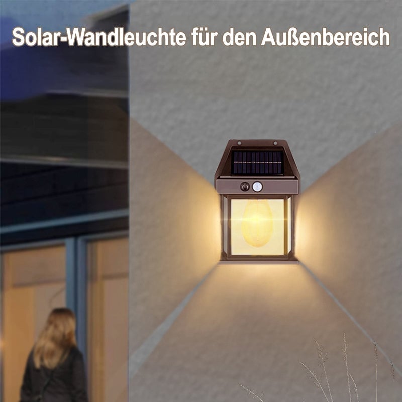 🌞Solar Wolfram Wandleuchte für den Außenbereich💡