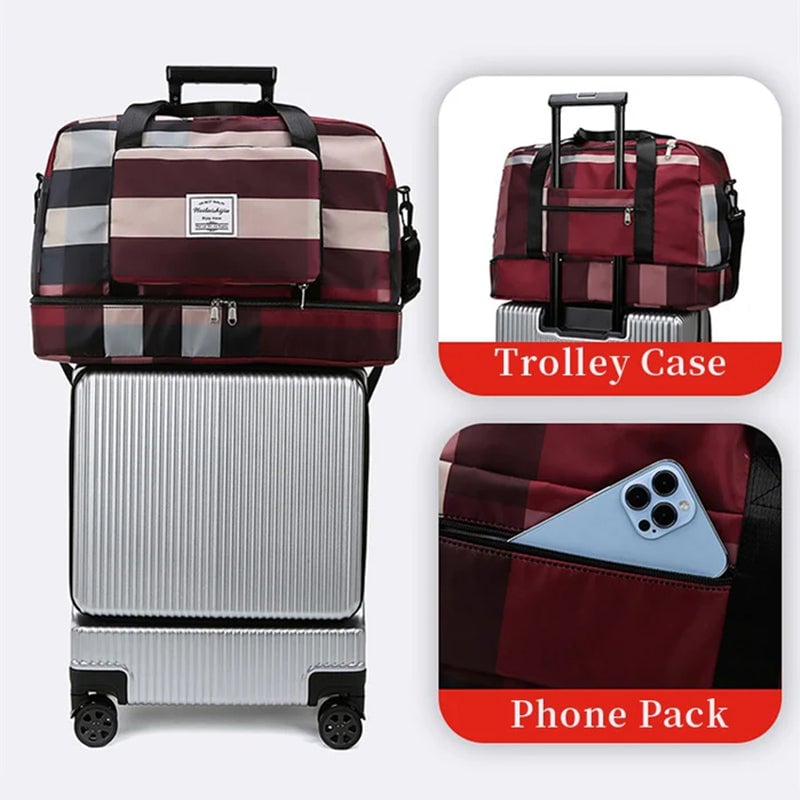 Waterproof Foldable Dry/Wet Separation Travel Bag
