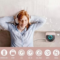 Bærbar Bluetooth-kompatibel CD-afspiller 