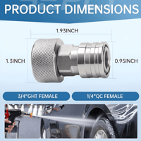 Stainless Steel Garden Hose Adapter