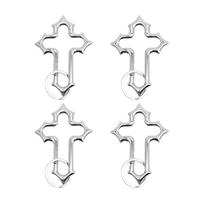 Gothic Cross Carabiner Keychain