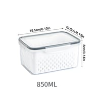 Food Storage Containers for Fridge with Removable Colander