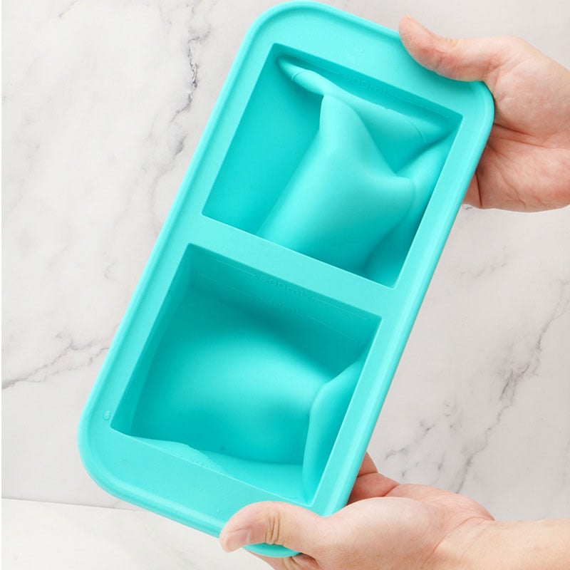 Silicone Freezer Storage Box with Lid