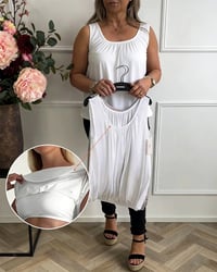 Bulit In Bra U-neck Casual Tank Top