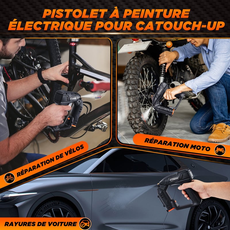 SAKER Pulvérisateur de peinture électrique sans fil